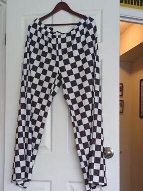 Black & White Checkered Lounge Pants